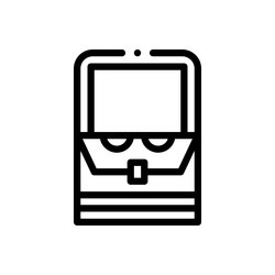 handbook icon thin linear style design isolated vector image