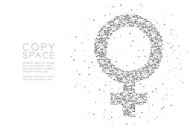 abstract geometric circle dot molecule particle vector image