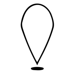 map pointer icon image vector image