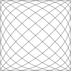 geometric curved intersecting lines abstract grid vector image