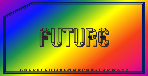 text effects with editable colors and abstract vector image