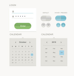 ui set for apps and computer programms vector image