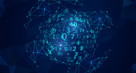 big data visualization vector image