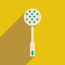 flat with shadow icon and mobile application vector image