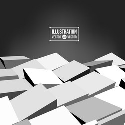 Modern 3D Block Pattern vector image