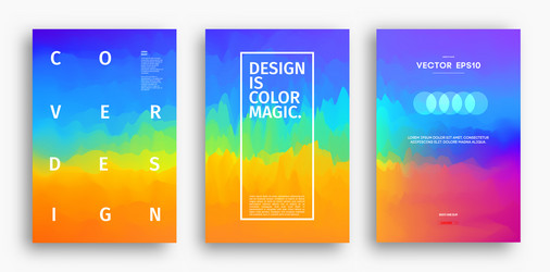 gradient cover in abstract style mesh vector image
