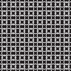 Interlinked Circle Chain Pattern vector image