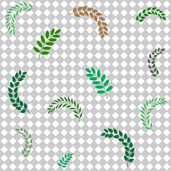 leaf abstract pattern for print and textiles etc vector image