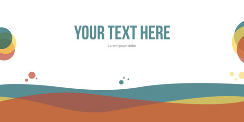 Modern Abstract Header Background vector image