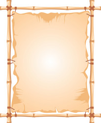 Bamboo frame pattern Royalty Free Vector Image