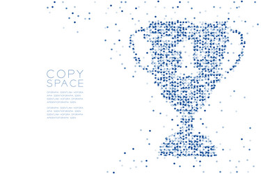 abstract geometric circle dot molecule particle vector image