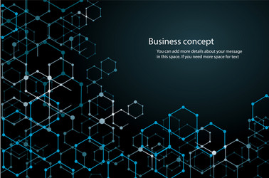 abstract hexagon background and space for write vector image