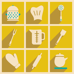 flat with shadow concept and mobile application vector image
