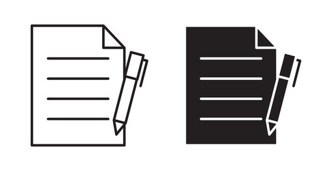 form icon set in thin line for web vector image