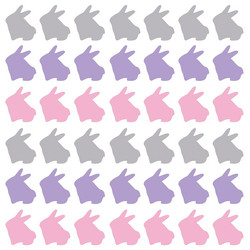 spring bunnies design pattern texture vector image