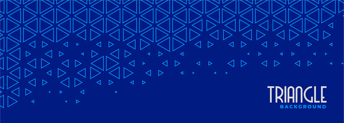 Blue Triangle Line Pattern vector image