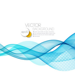 smooth wave stream line abstract header layout vector image