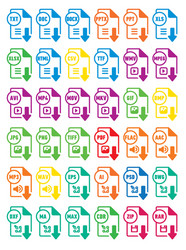 icons download extension files vector