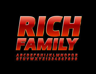 The NAME Family wonderful and stylish typography 13466546 Vector