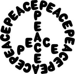 peace symbol vector