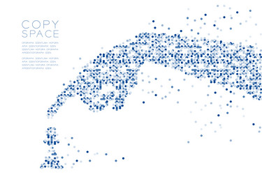 Abstract Circle Particle Pattern vector image