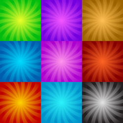 bursting twisted rays converging lines vector image