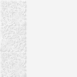 abstract background with floral pattern vector image