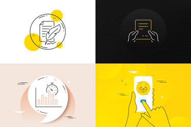 minimal set of receive file report timer vector image