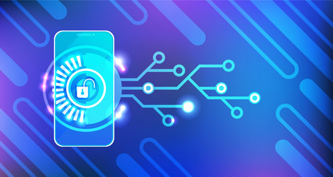 mobile access loading smartphone security concept vector image