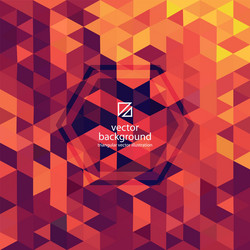 abstract background with triangles vector image