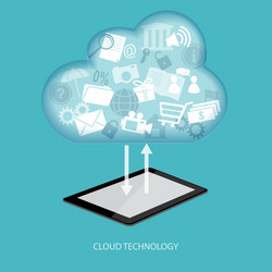 cloud technology concept vector