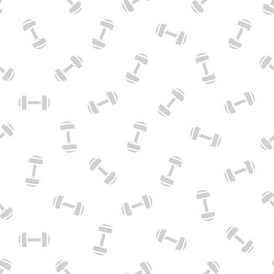 dumbbell background dumbbells seamless pattern vector image