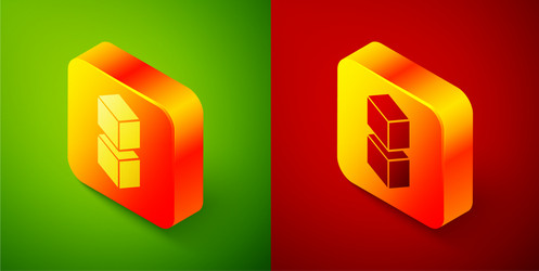isometric blockchain technology icon isolated vector image
