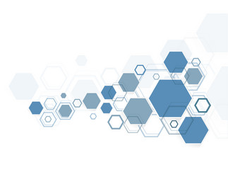 abstract hexagonal structures vector image