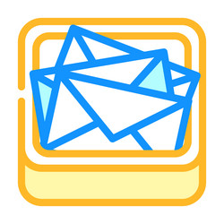 skeuomorphism ux ui design color icon vector image