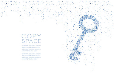 abstract geometric circle dot molecule particle vector image