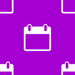 calendar web icon flat design seamless pattern vector image