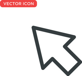 pointer cursor icon design vector image