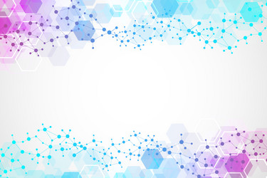 science network pattern connecting lines and dots vector image
