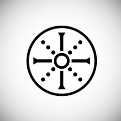 shield icon on background for graphic and web vector image