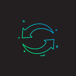 refresh reload arrow basic icon vector image