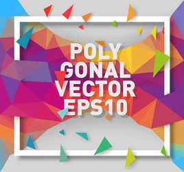 abstract triangle background vector image