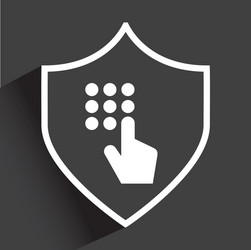 computer security vector image