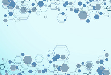 abstract hexagonal structures vector image