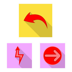 design element and arrow symbol set vector image