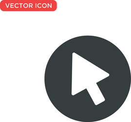 pointer cursor icon design vector image