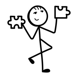 problem solution vector image