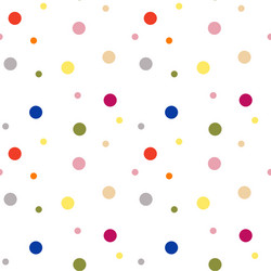 seamless pattern multi-colored circles on a white vector image