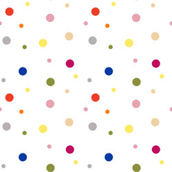 Seamless pattern multi-colored circles on a white vector