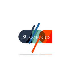 minimal flat clean abstract option step vector image
